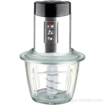 Electric food chopper in home kitchen